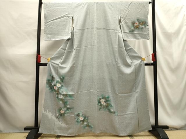 平和屋着物■訪問着 手描き 枝花文 暈し染め 金彩 正絹 逸品 AABG1439sx