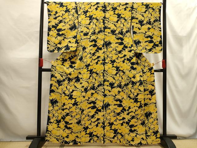 平和屋着物■上質な小紋 松花文 正絹 逸品 AABG1458sx