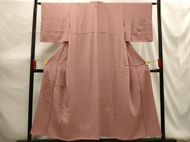 平和屋着物■中国三大刺繍 スワトウ刺繍 汕頭刺繍 訪問着 人物風景文 正絹 逸品 AABG1459sx