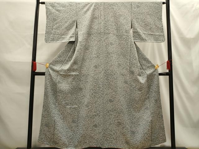 平和屋着物■上質な小紋 松葉文 正絹 逸品 AABG1526sx