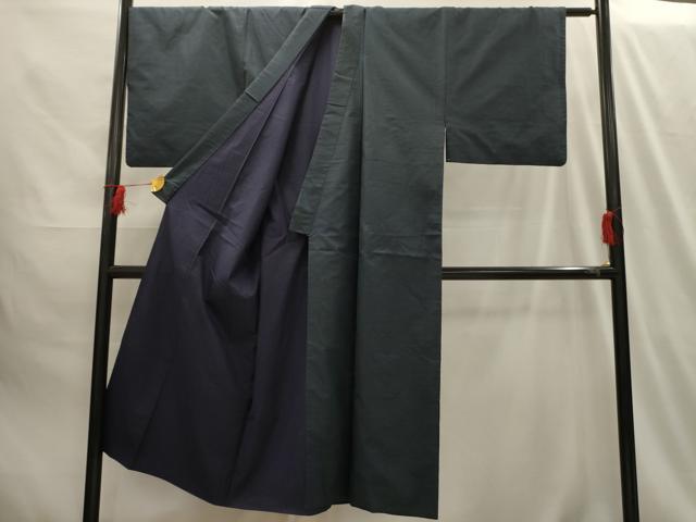 平和屋着物■男性 本場大島紬 アンサンブル 間道 正絹 逸品 AABG1563sx