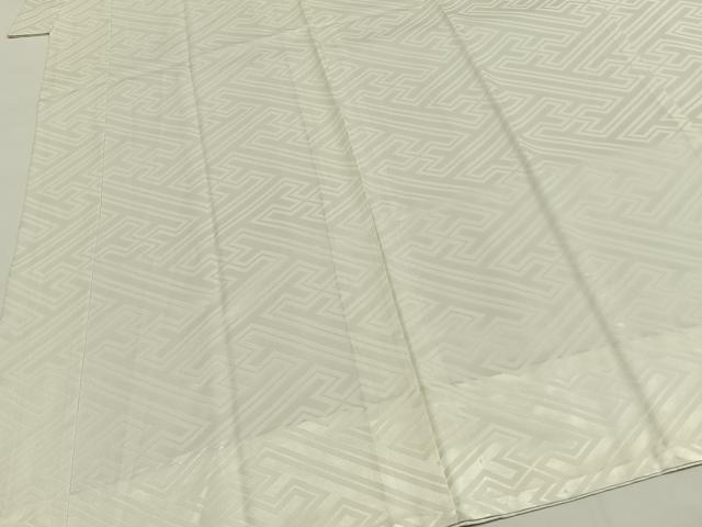 平和屋着物■長襦袢 無双仕立て 紗綾形地紋 正絹 逸品 AABG1625fy