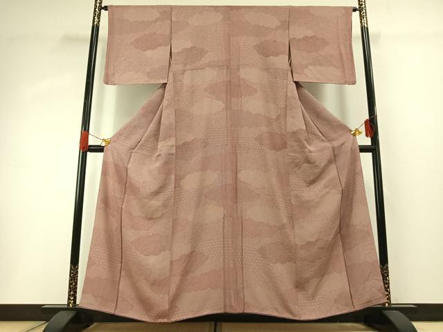 平和屋着物■江戸小紋 雲取り文 正絹 逸品 AABG1705fy