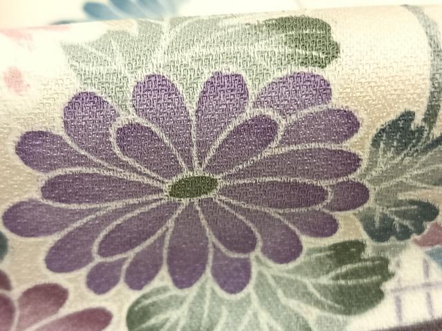 平和屋着物■訪問着 風景花文 暈し染め 金彩 正絹 逸品 AABG1721fy