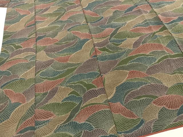 平和屋着物■江戸小紋 抽象文様 正絹 逸品 AABG1763fy