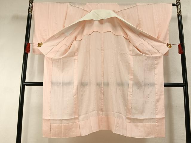 平和屋着物■長襦袢 無双仕立て 絞り よろけ縞 暈し染め 正絹 逸品 AABG1770fy