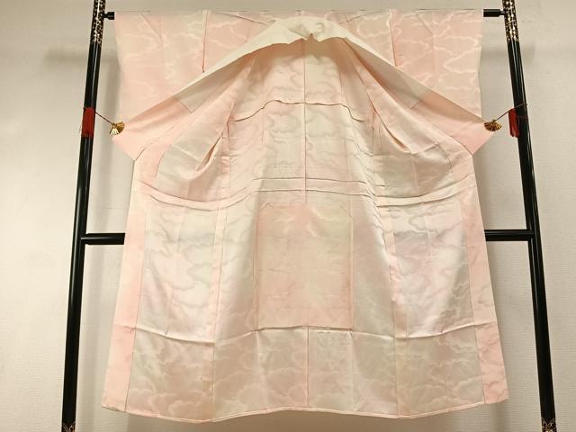 平和屋着物■長襦袢 単衣 雲取り地紋 暈し染め 正絹 逸品 AABG1771fy
