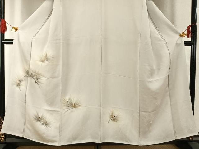 平和屋着物■訪問着 手描き 枝松文 暈し染め 金彩 正絹 逸品 AABG1792fy