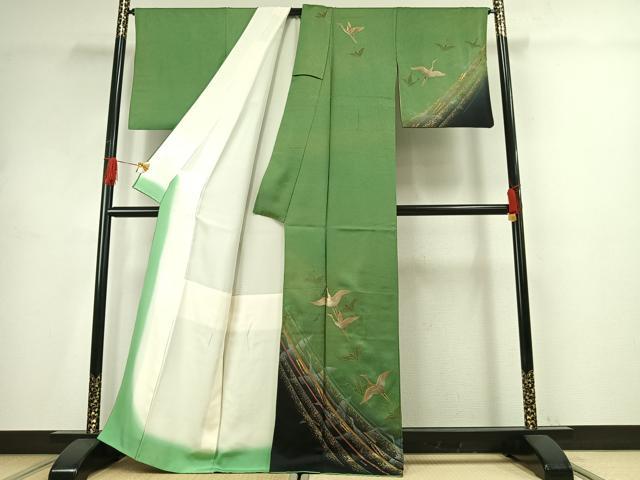 平和屋着物■訪問着 飛鳥文 金彩 正絹 逸品 AABG1904fy