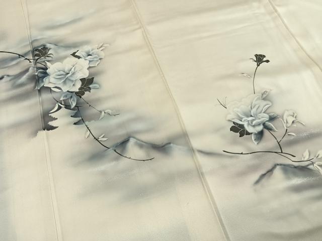 平和屋着物■訪問着 草花文 暈し染め 正絹 逸品 AABG1948fy