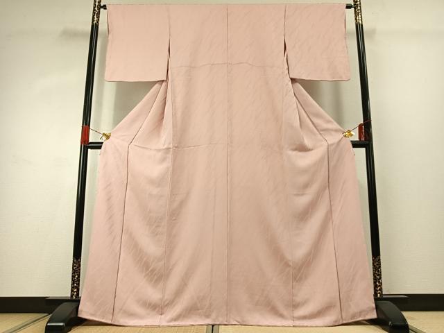 平和屋着物■上質な色無地 抽象地紋 虹色 正絹 逸品 AABG1950fy