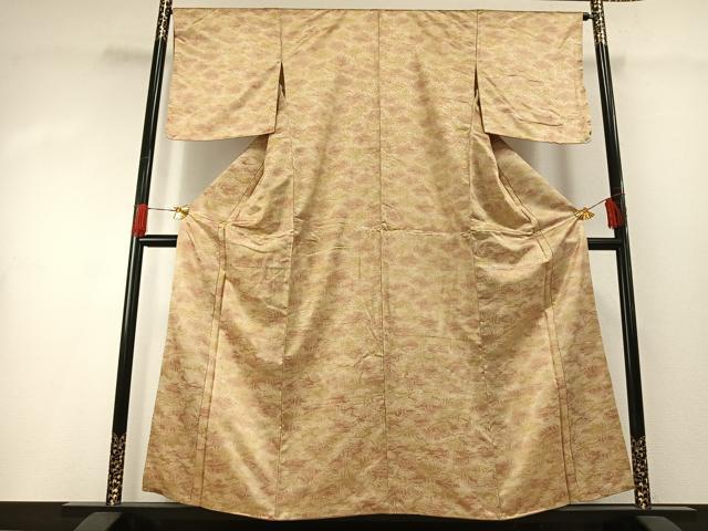 平和屋着物■上質な小紋 風景文 暈し染め 正絹 逸品 AABG1971fy