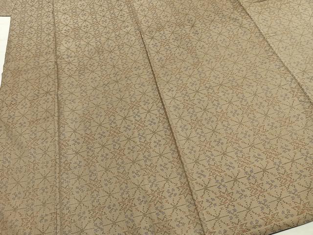 平和屋着物■本場大島紬 7マルキ 幾何学文様 正絹 逸品 AABG1987fy
