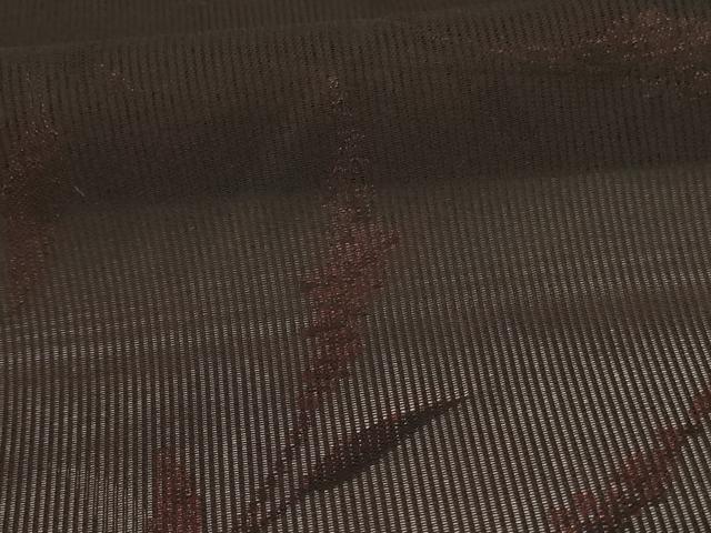 平和屋着物*夏物 小紋 縦絽 草花文 正絹 逸品 AABG2007jd