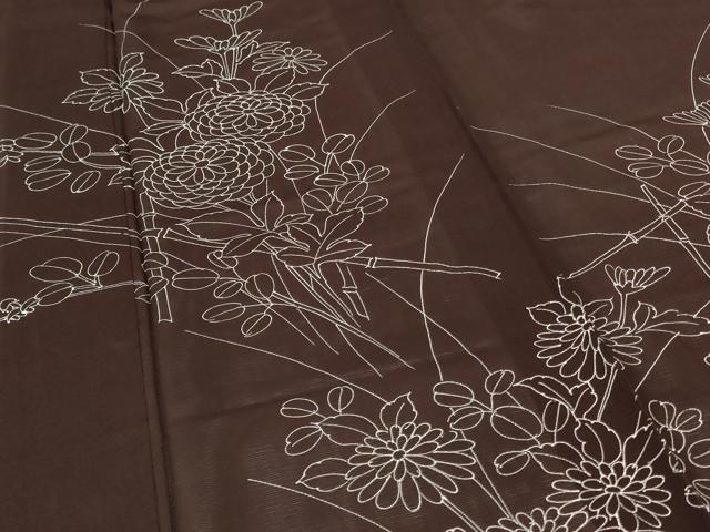 平和屋着物*夏物 訪問着 絽 草花文 正絹 逸品 AABG2028jd