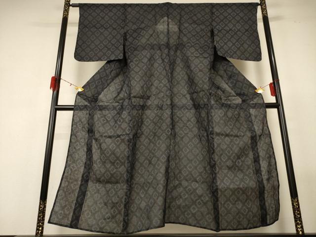 平和屋着物*夏物 重要無形文化財 本場宮古上布 菱文 苧麻 逸品 AABG2058jd