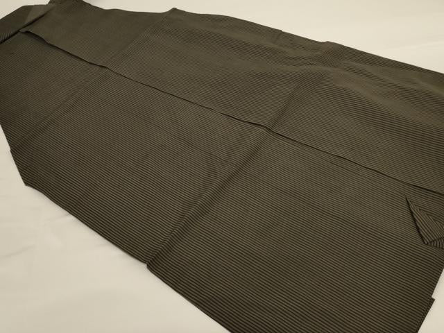 平和屋着物*夏物 男性 馬乗り袴 縞 正絹 逸品 AABG2071jd
