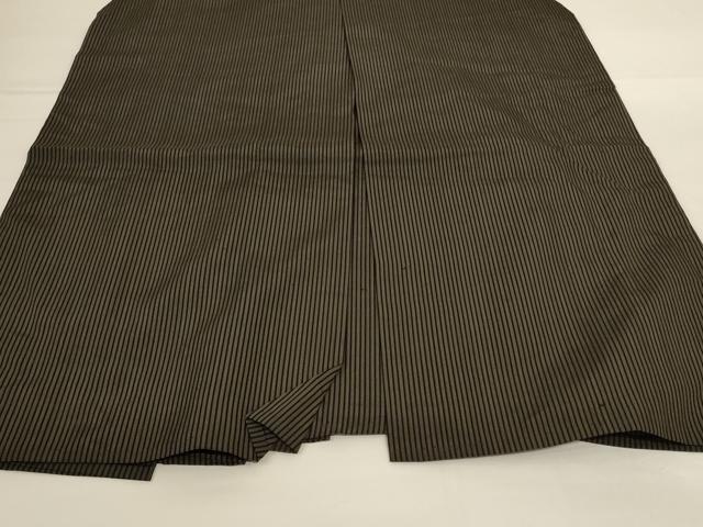 平和屋着物*夏物 男性 馬乗り袴 縞 正絹 逸品 AABG2071jd