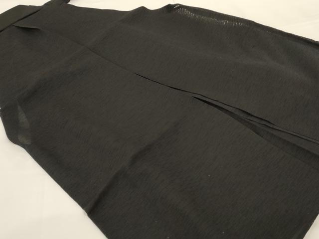 平和屋着物*夏物 男性 馬乗り袴 黒色 正絹 逸品 AABG2074jd