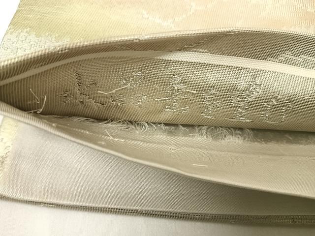 平和屋着物◎六通柄袋帯 水晶岳を望む 金銀糸 正絹 逸品 AABG2116yx
