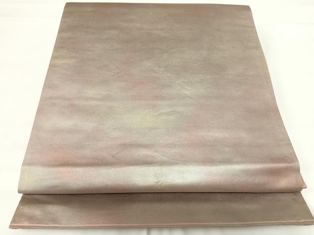 平和屋着物◎六通柄袋帯 霞文 引箔 正絹 逸品 AABG2198yx