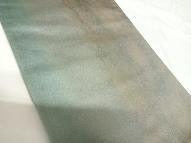 平和屋着物◎六通柄袋帯 霞文 引箔 正絹 逸品 AABG2340yx