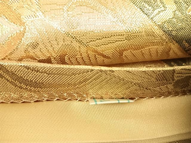 平和屋着物◎六通柄袋帯 唐織 正倉院花鳥文 金糸 鈴乃屋扱い 正絹 逸品 AABG2342yx