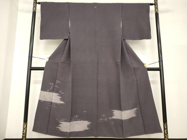 平和屋着物■豪華色留袖 絞り 刺繍 風景文 正絹 逸品 AABG2524ck