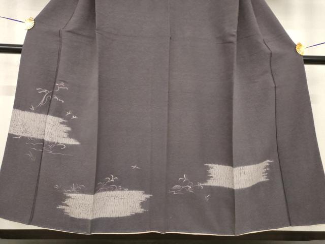 平和屋着物■豪華色留袖 絞り 刺繍 風景文 正絹 逸品 AABG2524ck