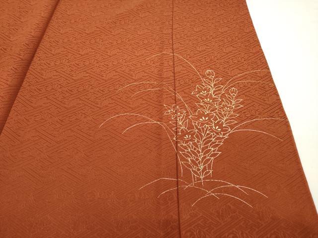 平和屋着物■豪華色留袖 刺繍 草花文 金彩 正絹 逸品 AABG2530ck