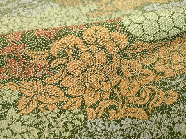 平和屋着物■上質な小紋 切嵌花文 正絹 逸品 AABG2546ck