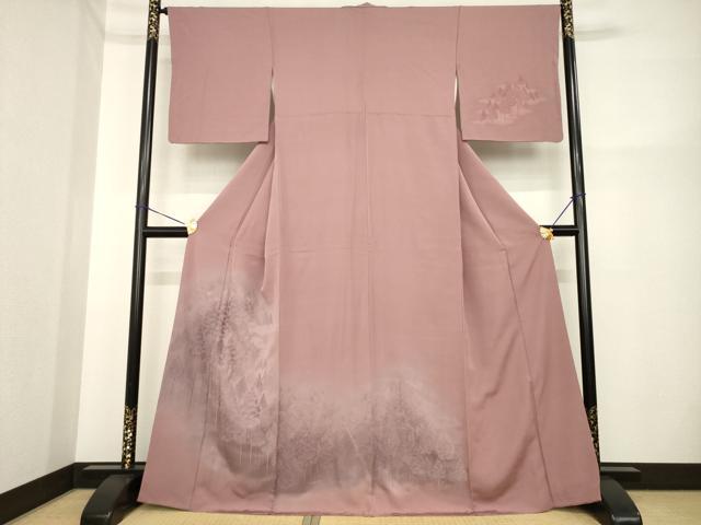平和屋着物■訪問着 樹林文 正絹 逸品 AABG2610ck