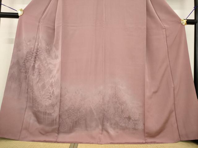 平和屋着物■訪問着 樹林文 正絹 逸品 AABG2610ck