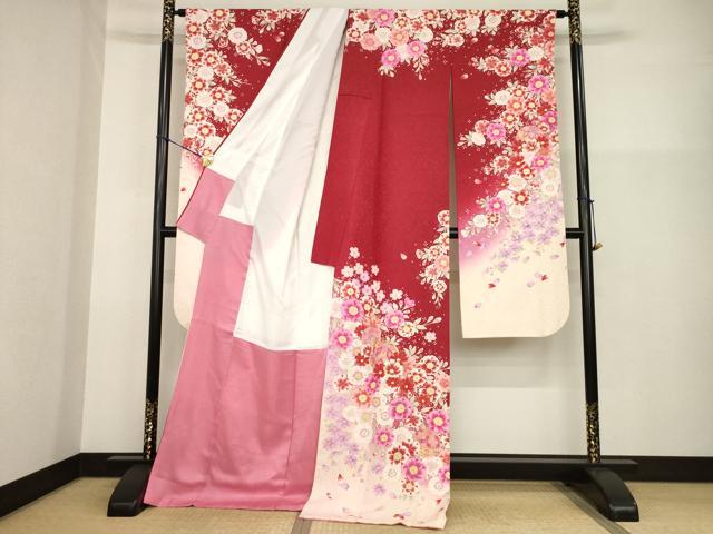 平和屋着物●豪華振袖 駒刺繍 花毬文 暈し染め 金彩 銀通し地 ロング丈 正絹 逸品 AABG2645ck