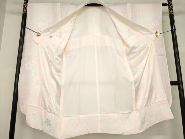 平和屋着物●豪華振袖・長襦袢(無双仕立て)セット 駒刺繍 絞り 中国三大刺繍 相良刺繍 舞花文 銀通し地 正絹 逸品 AABG2661ck