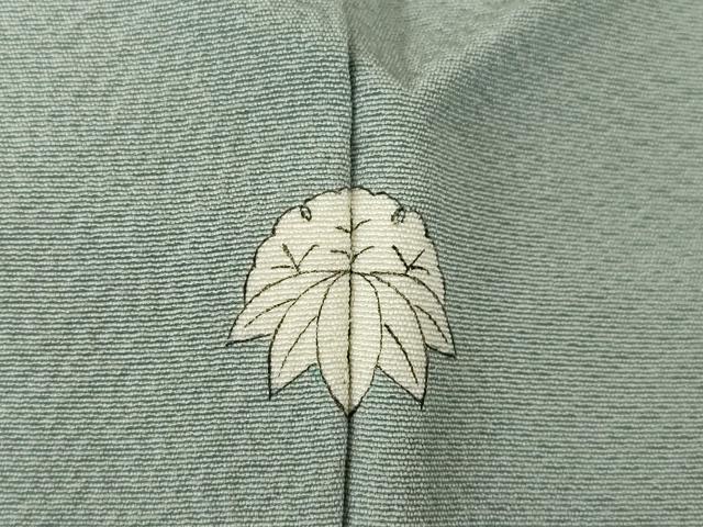 平和屋着物●上質な色無地 利休鼠色 正絹 逸品 AABG2676ck