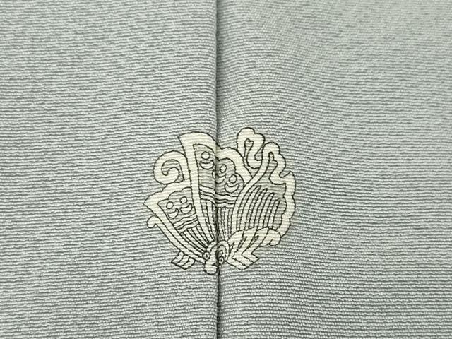 平和屋着物●上質な色無地 薄墨色 正絹 逸品 未使用 AABG2679ck