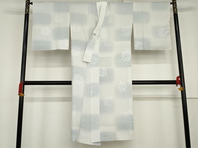 平和屋着物●訪問着 長襦袢(無双仕立て)セット 藍 鳳凰草花文 正絹 逸品 未使用 AABG2706cs