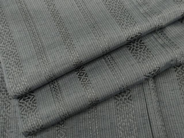 平和屋着物●博多織 黒田紬 吉祥間道 正絹 逸品 AABG2725cs