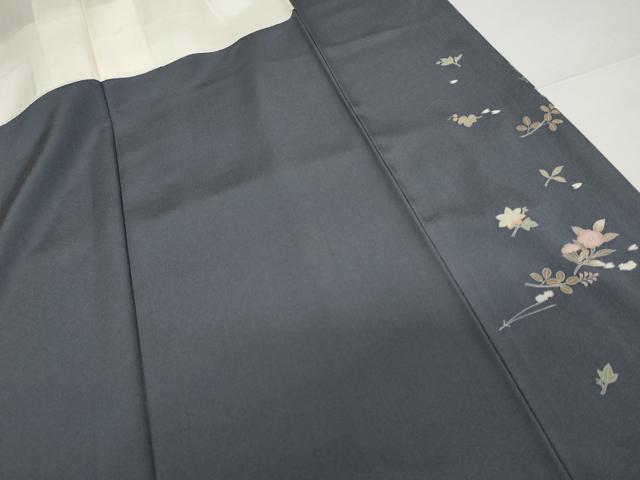 平和屋着物●訪問着 友禅 吹き寄せ花文 敷松葉 正絹 逸品 AABG2734cs