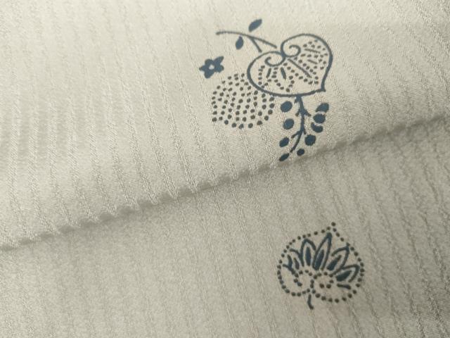 平和屋着物●訪問着 印伝 葵 正絹 逸品 AABG2762cs