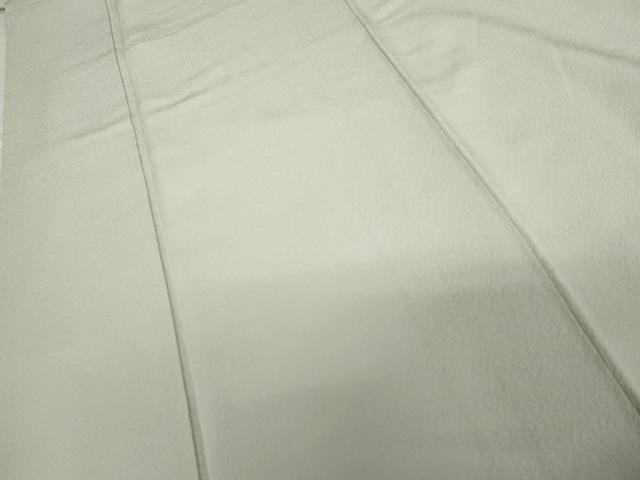 平和屋着物●上質な色無地 紋意匠 白緑色 正絹 逸品 未使用 AABG2791cs