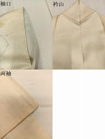 平和屋着物●訪問着 手描き 飛鳥葡萄蔦の葉文 正絹 逸品 AABG2830ph