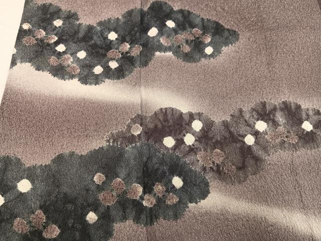 平和屋着物●絞り染色作家 藤井浩 訪問着 雲重ね文 暈し染め 正絹 逸品 AABG2834ph