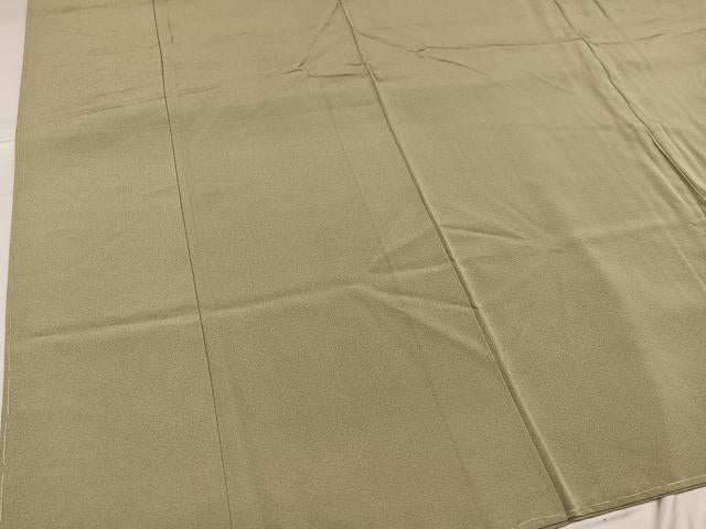平和屋着物●上質な色無地 利休茶色 正絹 逸品 未使用 AABG2850ph