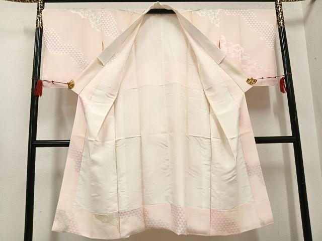 平和屋着物●長襦袢 袷 宝尽くし地紋 暈し染め 正絹 逸品 AABG2861ph