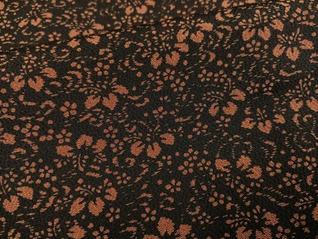平和屋着物●訪問着 型染め 花青海波 鬼しぼ縮緬 正絹 逸品 AABG2869ph