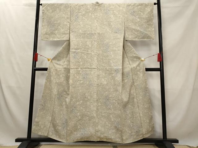 平和屋着物■上質な紬 舞花文 正絹 逸品 AABG2883st