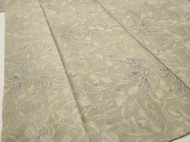 平和屋着物■上質な紬 舞花文 正絹 逸品 AABG2883st