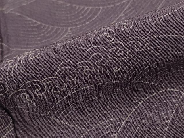 平和屋着物■上質な小紋 立波文 正絹 逸品 AABG2888st